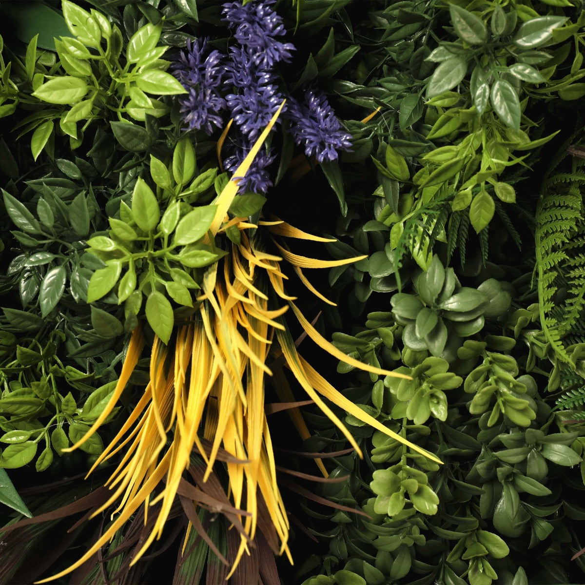 UV Lavender Fields 60cm Green Wall Disc (White)