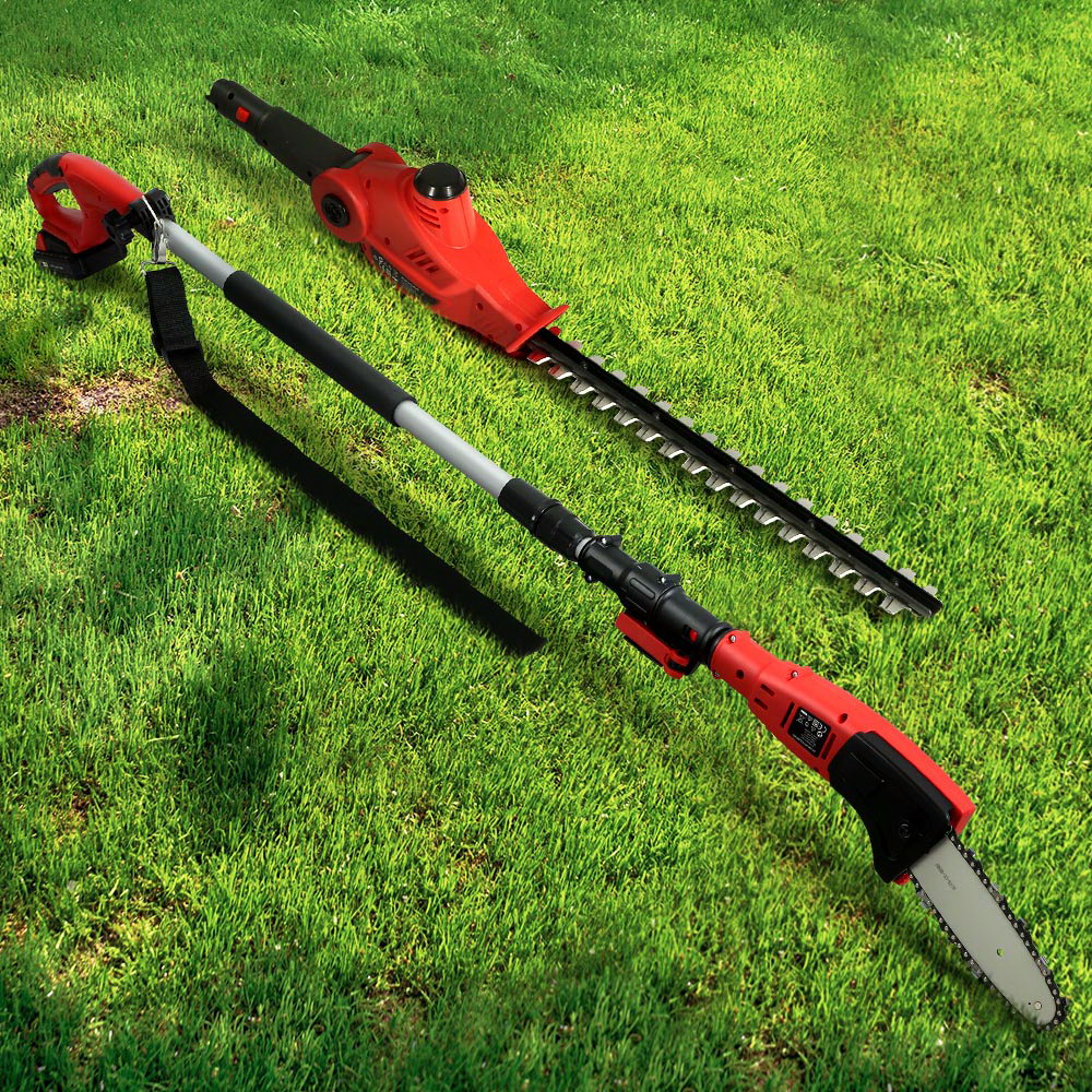 Giantz Cordless Pole Chainsaw Hedge Trimmer Saw 20V Electric Lithium Battery