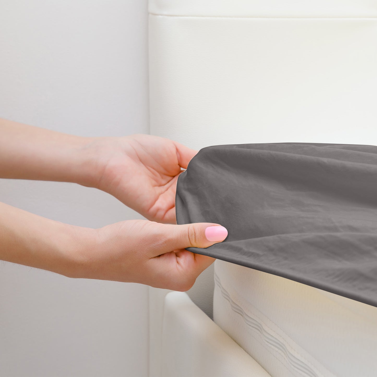 Royal Comfort 1500 Thread Count 6 Piece Cotton Rich Bedroom Collection Set - King - Dusk Grey