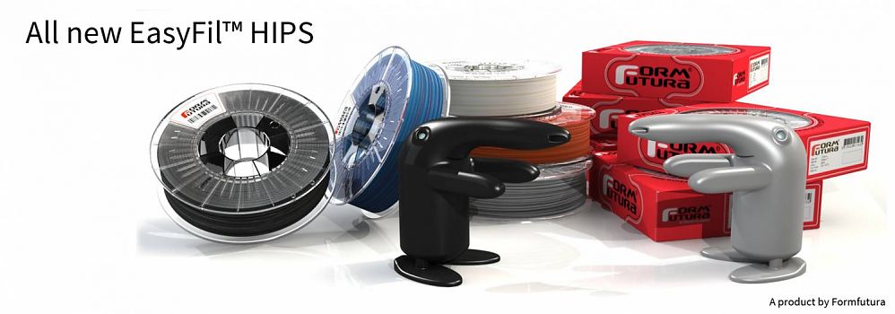 HIPS Filament EasyFil HIPS 1.75mm White 750 gram 3D Printer Filament