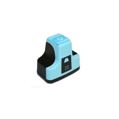 Compatible Premium Ink Cartridges 02 Light Cyan Ink Cartridge - for use in HP Printers