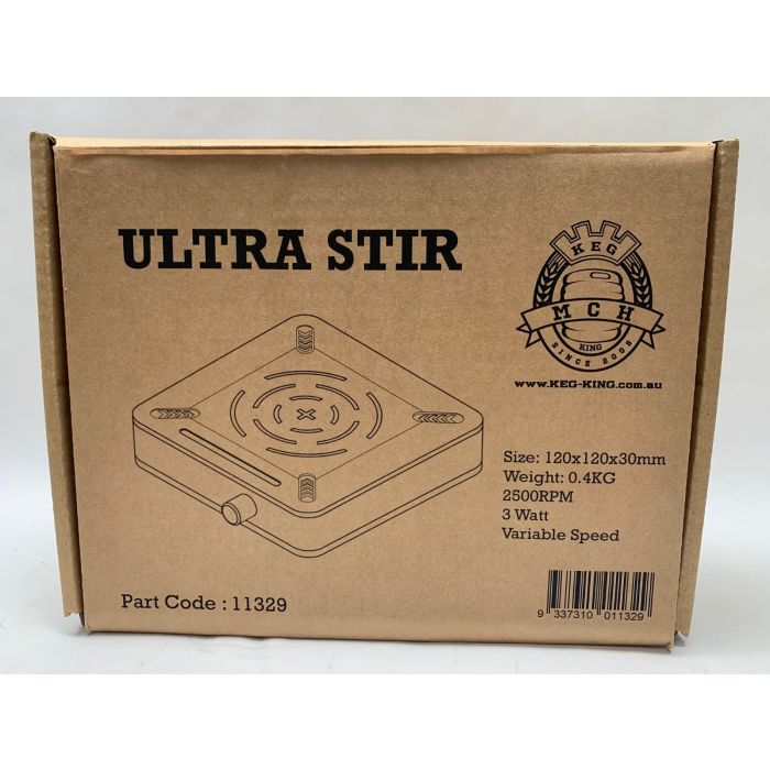 Keg King Ultra Stir - Compact Variable Speed Stir Plate With Magnetic
