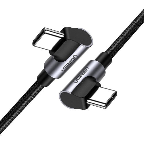 UGREEN 90 Degree Angle USB-C to 90 Degree Angle USB-C 5A Data Cable 2m - 70698