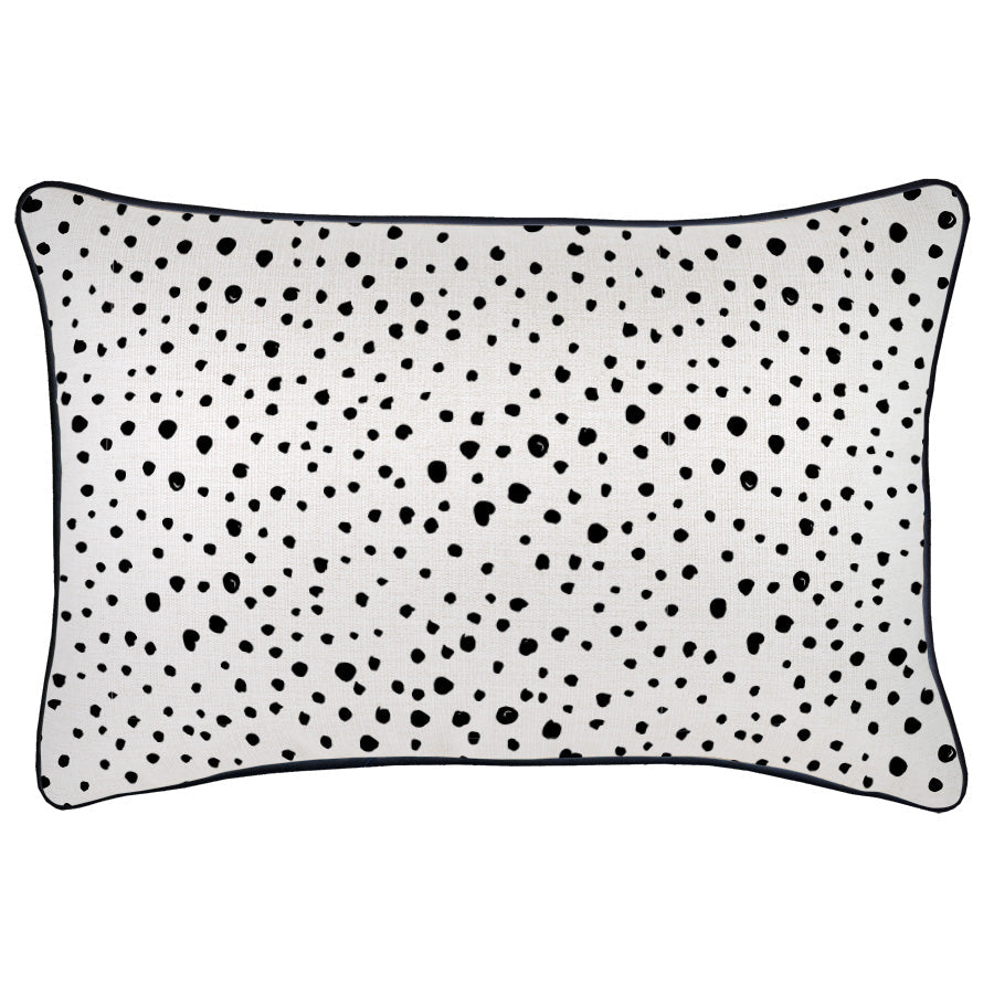 Cushion Cover-With Black Piping-Lunar-35cm x 50cm