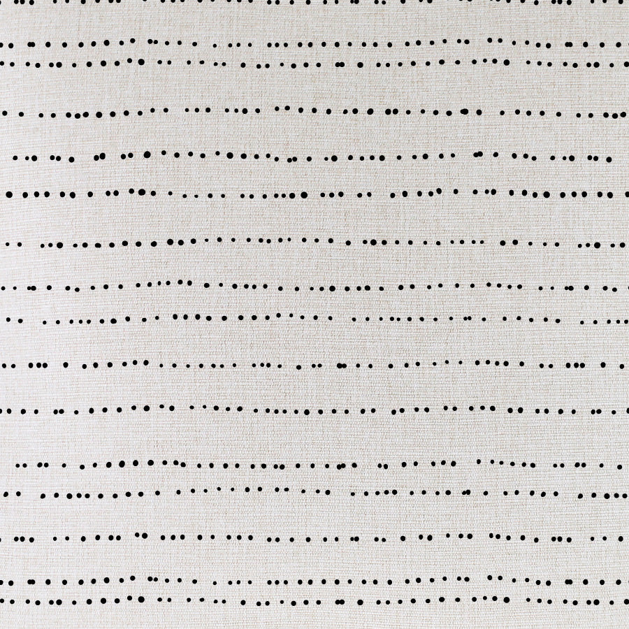 Cushion Cover-With Black Piping-Journey Black-60cm x 60cm