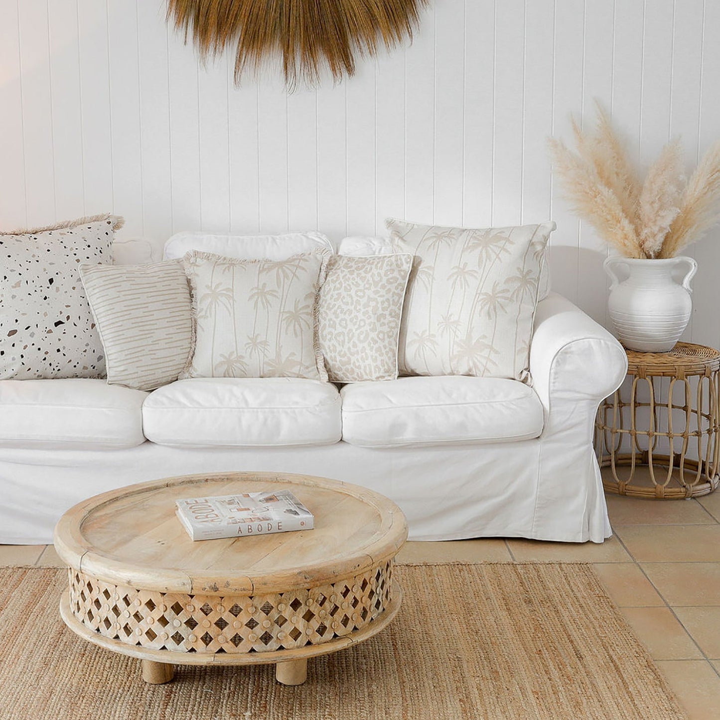 Cushion Cover-Coastal Fringe-Terrazzo-45cm x 45cm