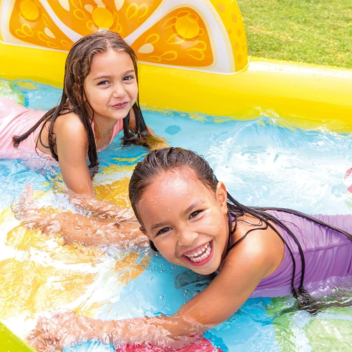 INTEX Fun'N Fruity Inflatable Play Centre Paddling Pool & Water Slide 57158EP