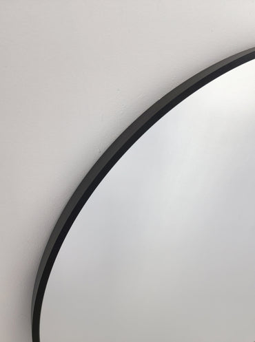 Black Metal Arch Mirror - Small 80cm x 100cm