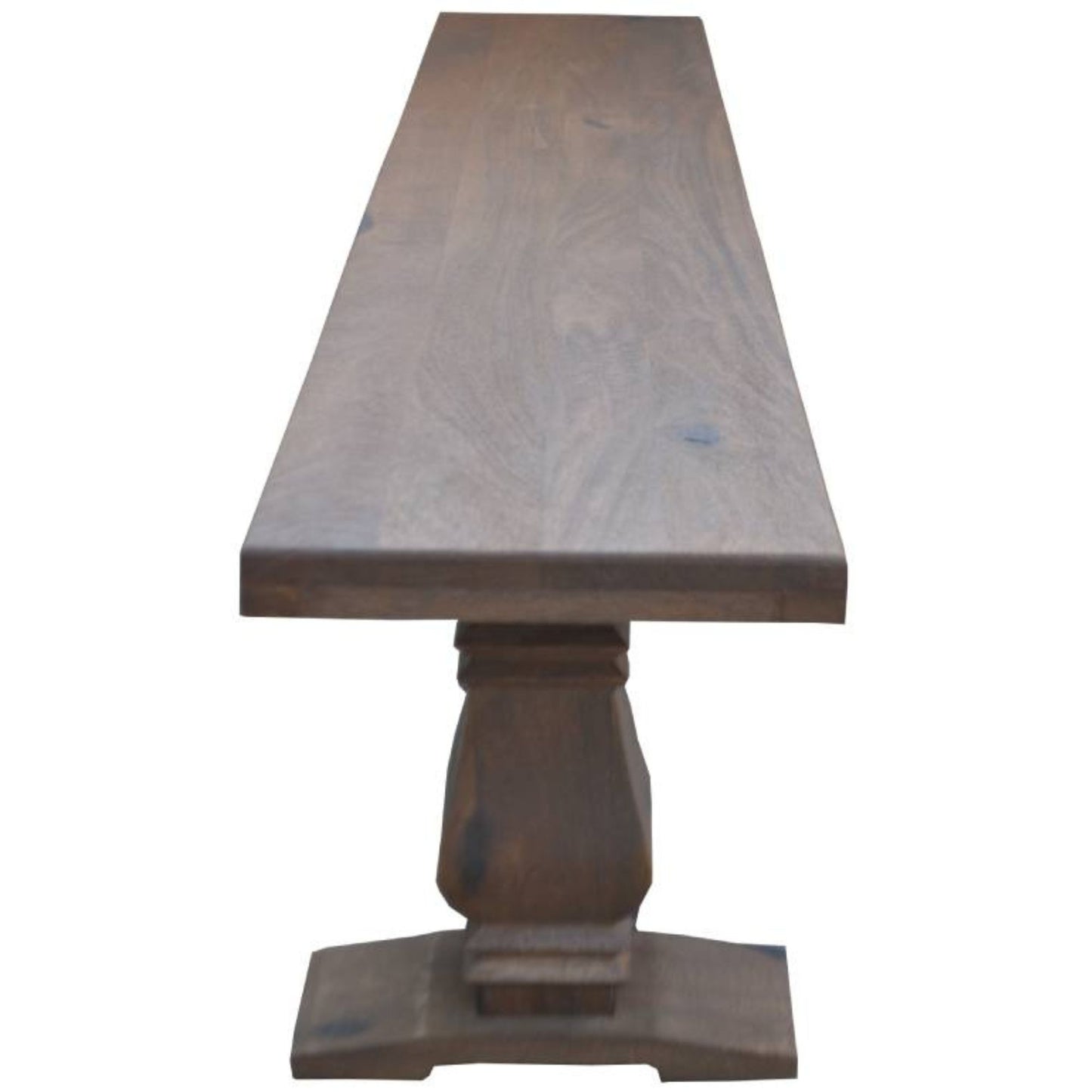 Florence 2pc Timber Dining Table Seat Bench 230cm French Provincial Pedestal