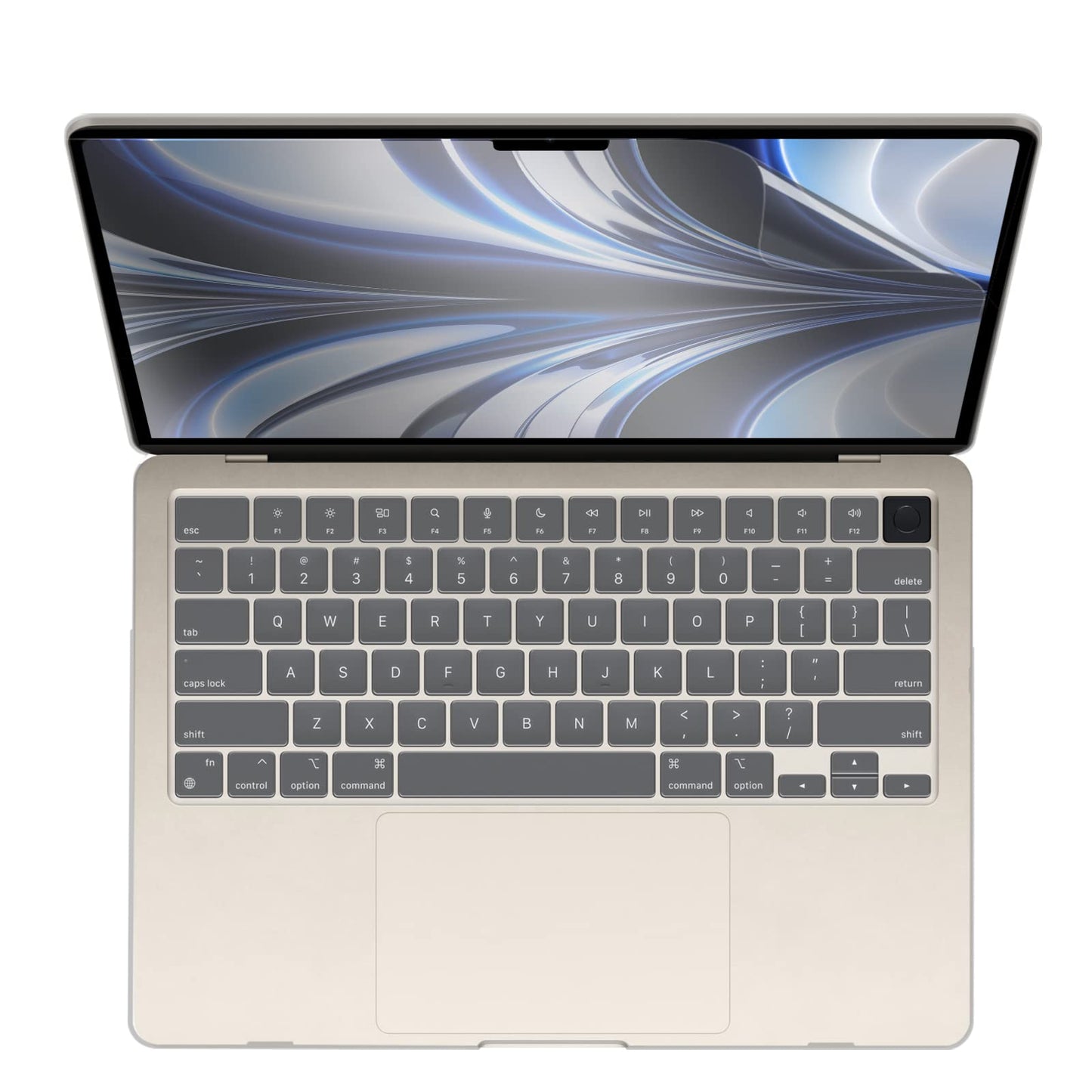 Suitable for 2023 2022 MacBook Air 13 inch case M2 Model A2681 Hard Shell Case Keyboard Cover White