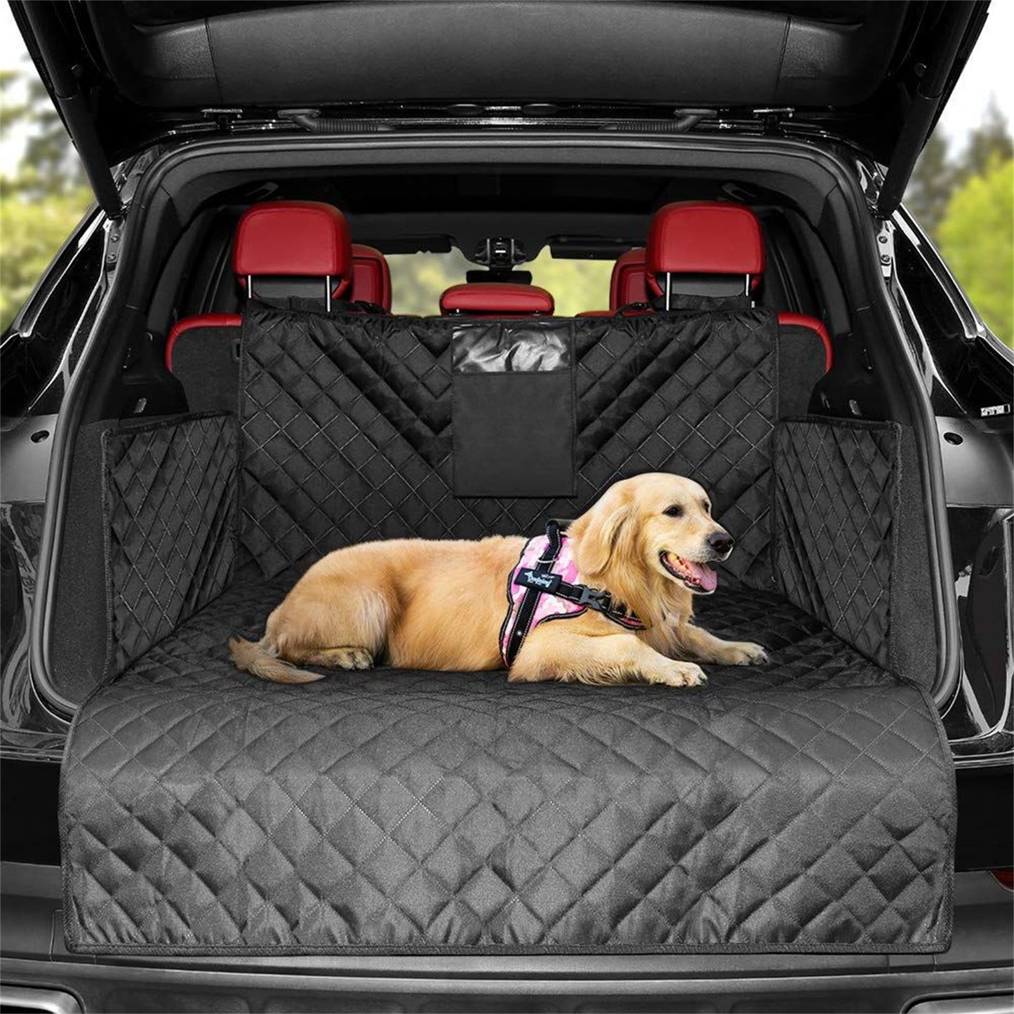 Pet Dog Car Back Seat Cover Anti Dirty Oxford Waterproof Fabric Protector Mat L
