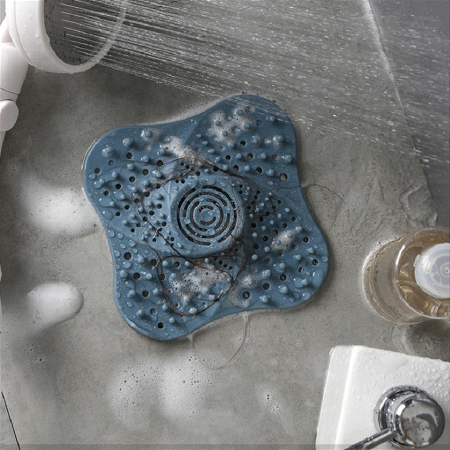 A+Living Anti Blocking Filter Toilet Odor Proof Silicone Drain Cover Kitchen Sink Black