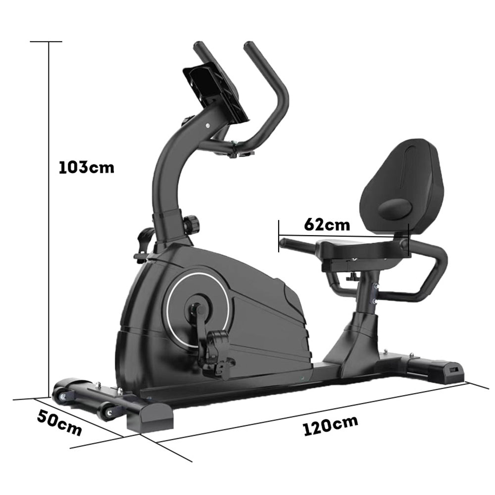 JMQ FITNESS QM1003 Adjustable Seat Spin Bike for Indoor Cylcing, Belt Drive Hidden Flywheel - Black