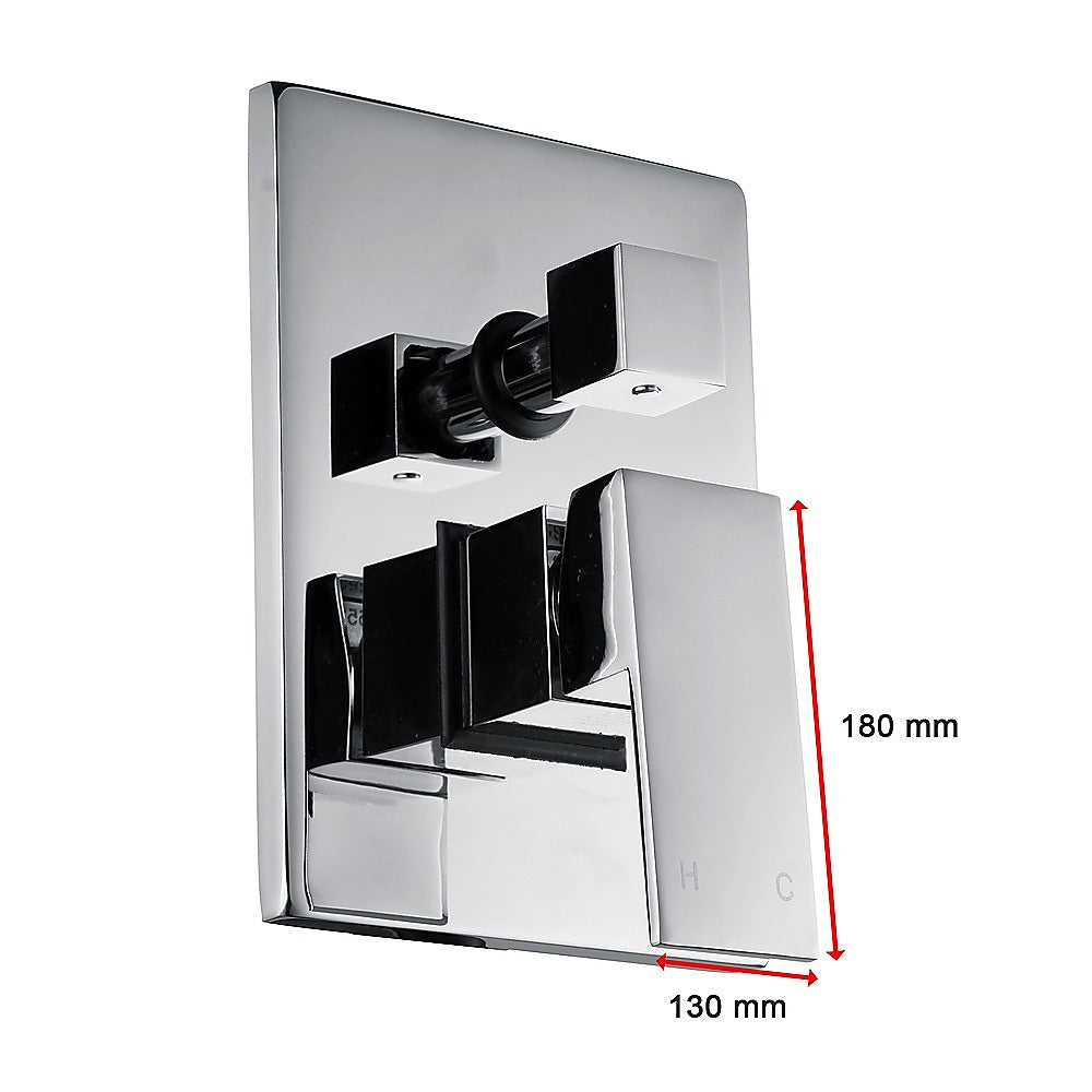 Chrome Bathroom Shower Wall Mixer Diverter w/ WaterMark