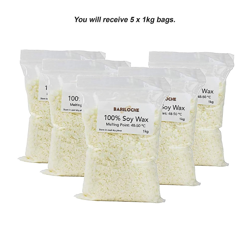 5kg Professional Grade 100% Natural Soy Wax Candle Making Supplies