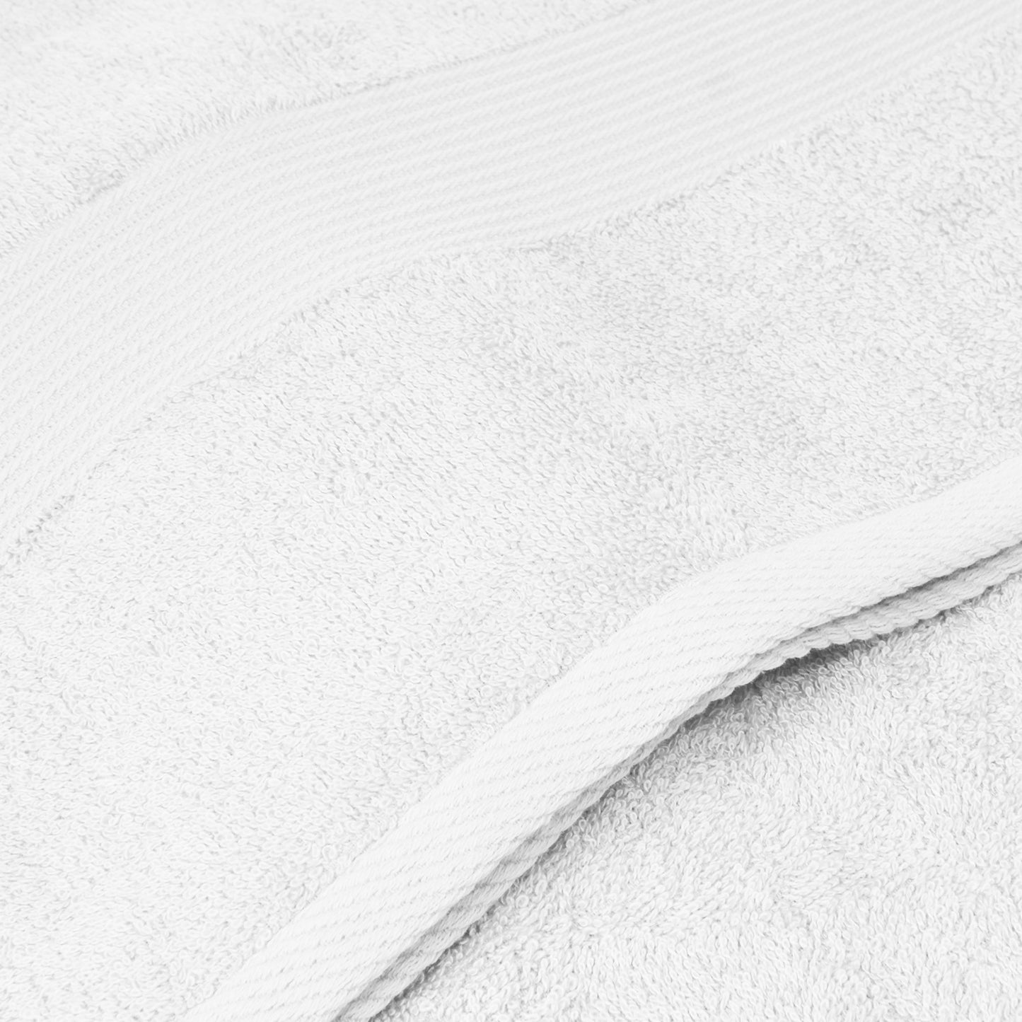 Royal Comfort 4 Piece Cotton Bamboo Towel Set 450GSM Luxurious Absorbent Plush - White