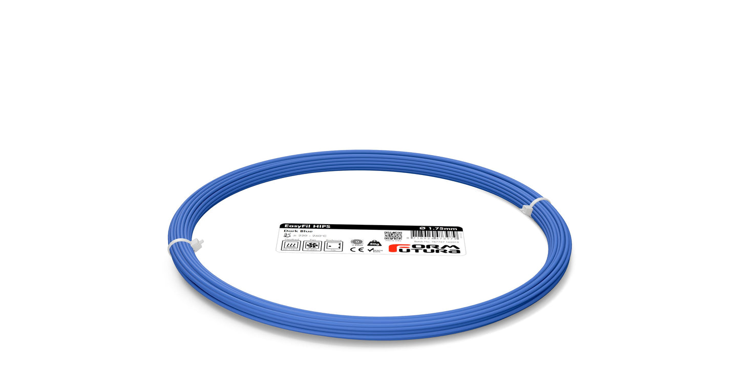 HIPS Filament EasyFil HIPS 1.75mm Dark Blue 50 gram 3D Printer Filament