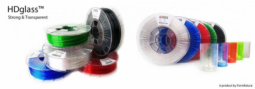 PETG Filament HDglass 1.75mm Pastel Green Stained 750 gram 3D Printer Filament