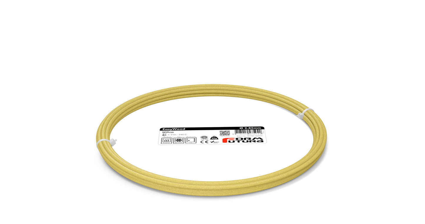 Wood feel PLA based filament EasyWood 2.85mm Willow 50 gram 3D Printer Filament