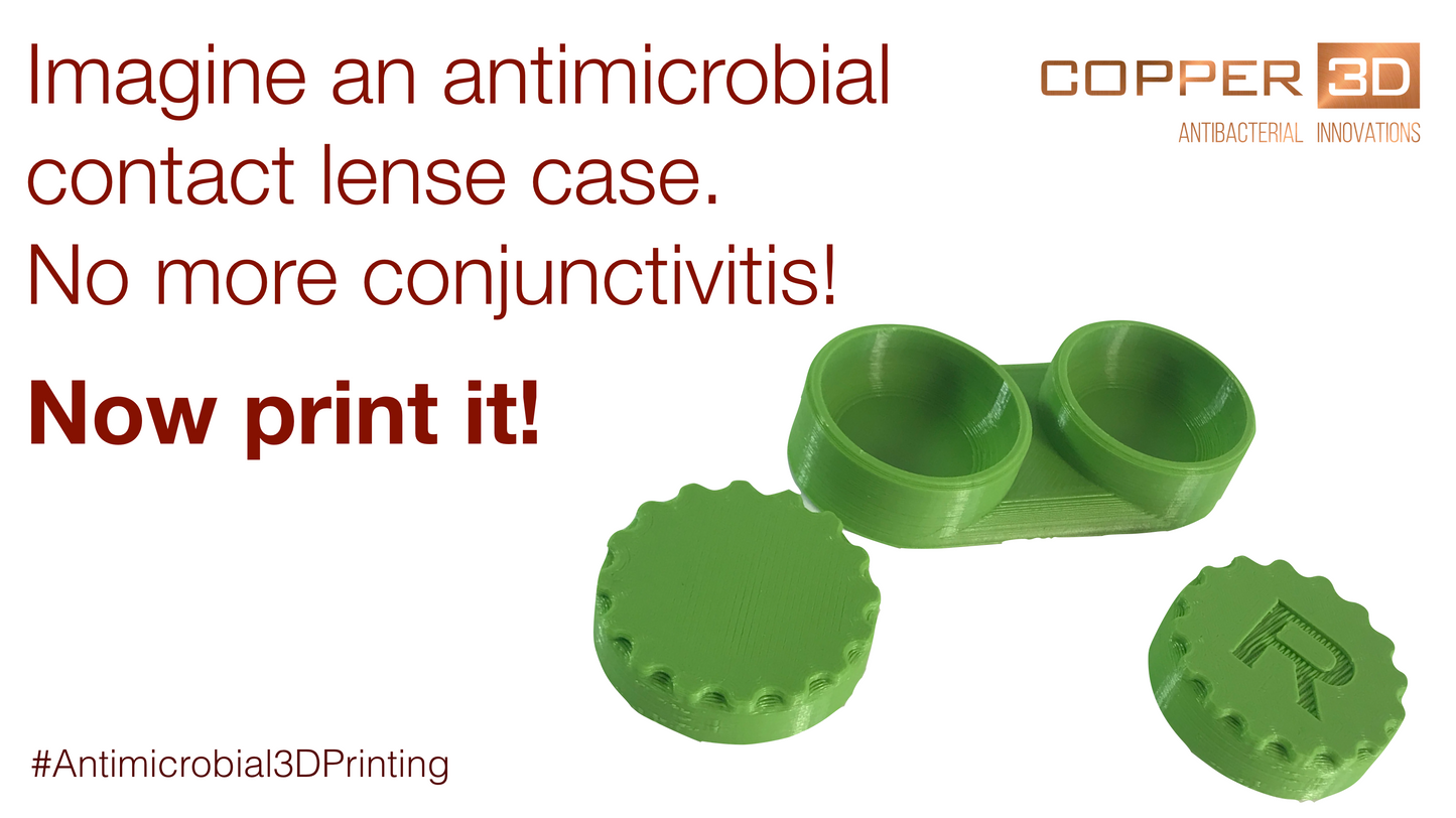 PLA Filament Copper 3D PLActive - Innovative Antibacterial 2.85mm 50gram Apple Green Color 3D Printer Filament