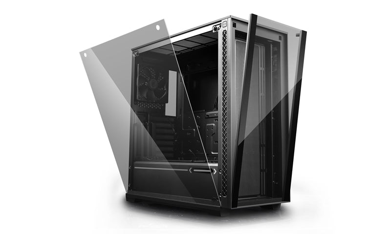 DEEPCOOL MATREXX 70 Tempered Glass Mid Tower Case Supports Up To E-ATX (330mm) MB