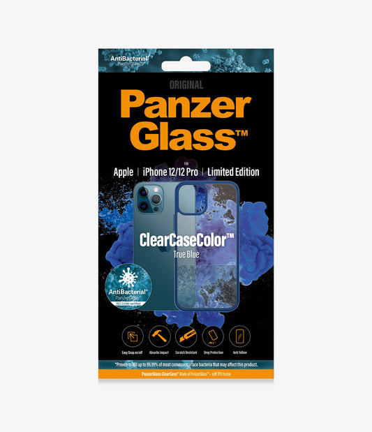 PANZER GLASS ClearCaseColor Apple iPhone 12/12 Pro - True Blue Limited Edition (0277) Most powerful ClearCase  ever