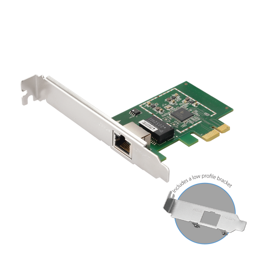 EDIMAX EN-9225TX-E 2.5 Gigabit Ethernet PCI Express Server Adapter, PCIE Gen 2 x 1, 16K Jumbo Frames, Supports IEEE 802.1Q/QOS/VLAN ID Tagging