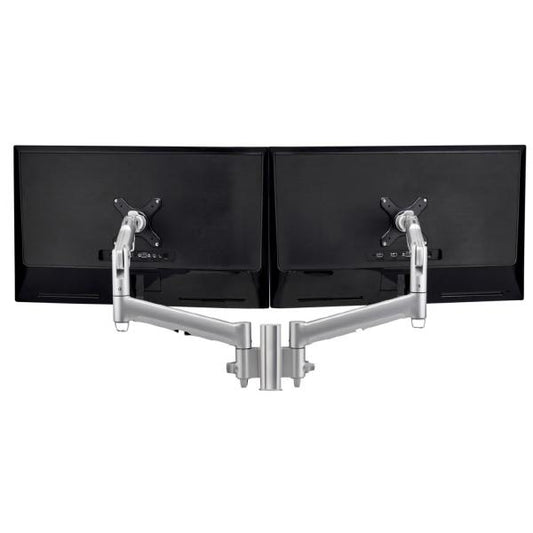 Atdec AWM Dual monitor mount solution on a 135mm post - F Clamp - black