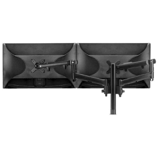 Atdec AWM Dual monitor arm solution - dynamic arms - 400mm post - F Clamp - black