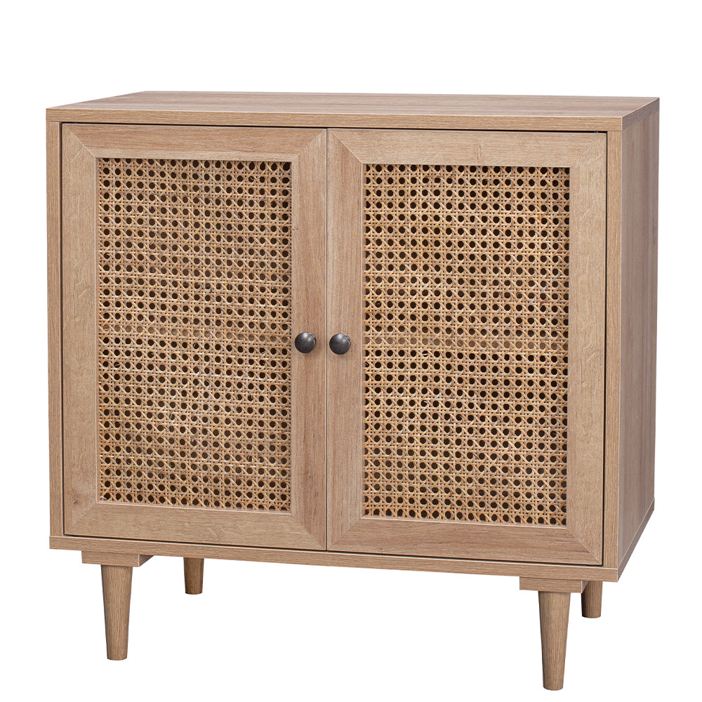 Natura Rattan Buffet Sideboard Storage Cabinet Hallway Table With 2 Doors