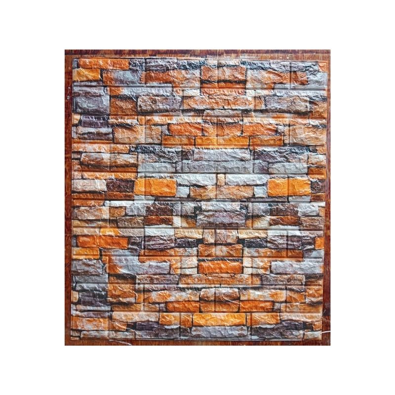 Decorative 3D Foam Wallpaper Panels Riverstone 10PCS