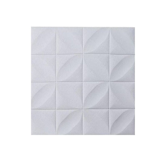 Decorative 3D Foam Wallpaper Panels white flower 10PCS