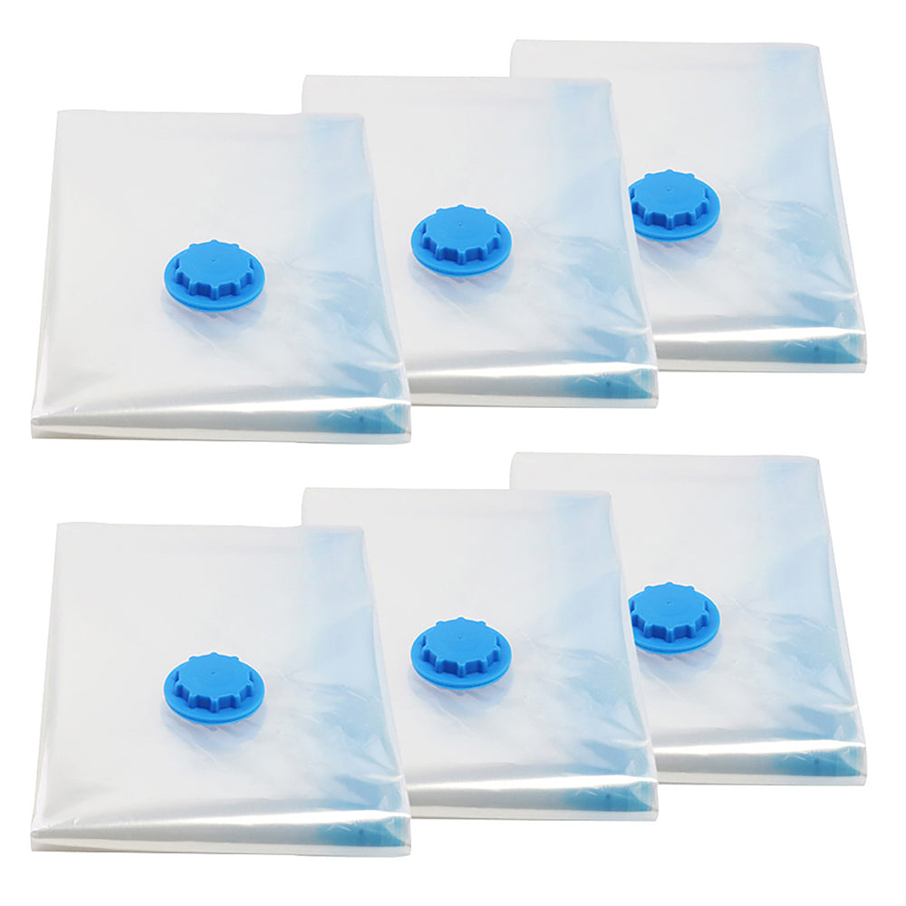 6PCS 60x50CM Vacuum Storage Bag Clothes Sealer Bags Space Saver Storage Seal Compressing