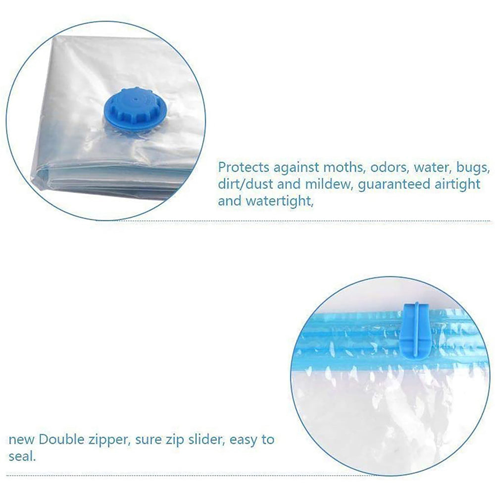 6PCS 60x50CM Vacuum Storage Bag Clothes Sealer Bags Space Saver Storage Seal Compressing
