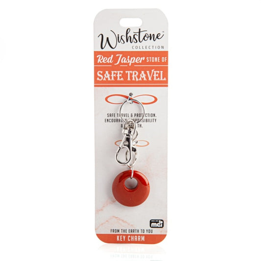 Wishstone Collection Red Jasper Key Charm