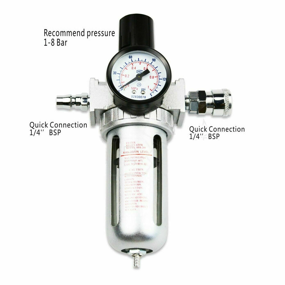 Bullair X-BULLAir Compressor Oil Moisture Water Filter Regulator Separator Mou ...