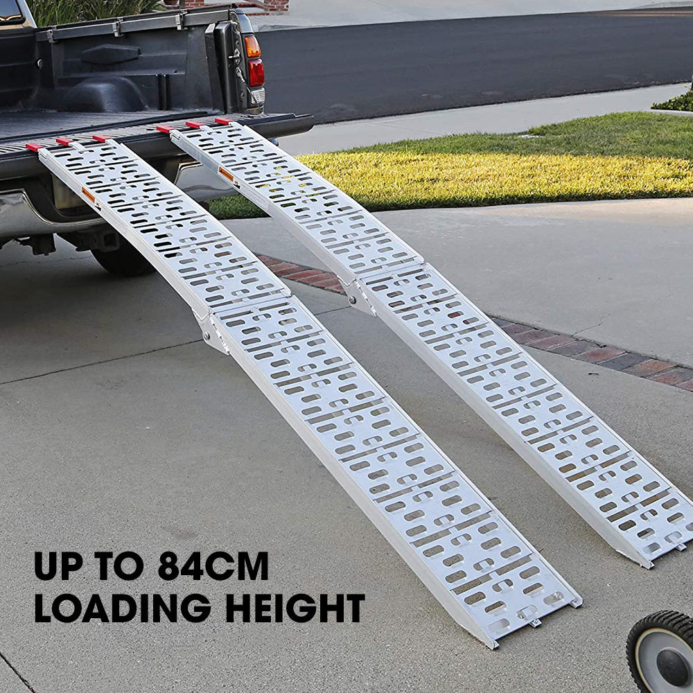 BULLET 2.3m Aluminium Loading Ramps, 680kg Rated, for Trailer ATV Quad ...