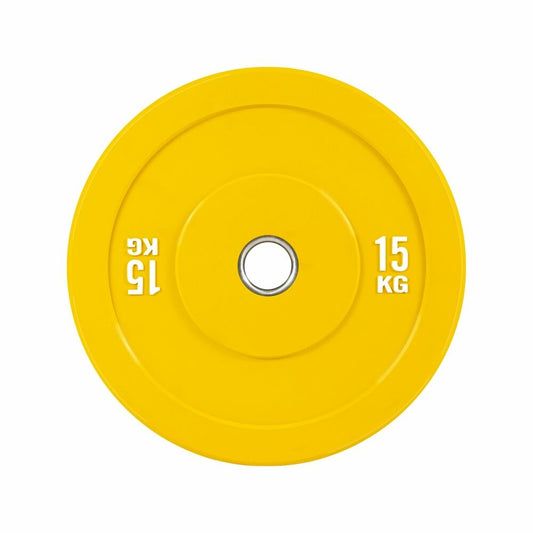 Verpeak Colour Bumper Plate 15KG Yellow VP-WP-107-FP