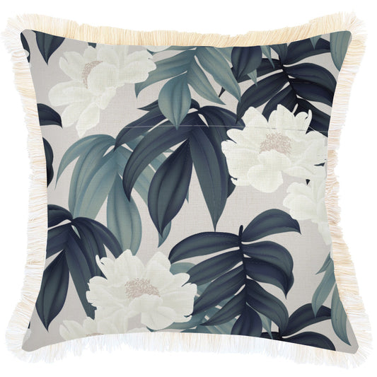 Cushion Cover-Coastal Fringe-Moonlight-45cm x 45cm