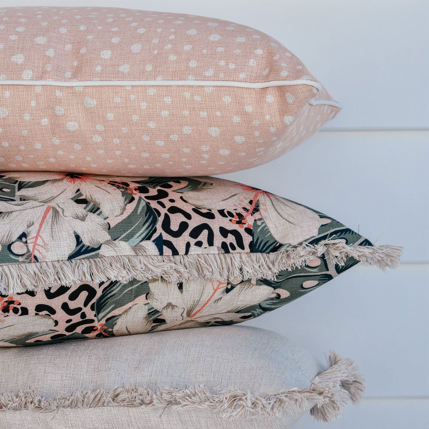 Cushion Cover-With Piping-Lunar Blush-60cm x 60cm