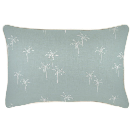 Cushion Cover-With Piping-Palm Cove Seafoam-35cm x 50cm