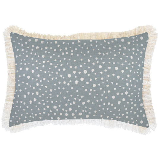 Cushion Cover-Coastal Fringe-Lunar Smoke-35cm x 50cm