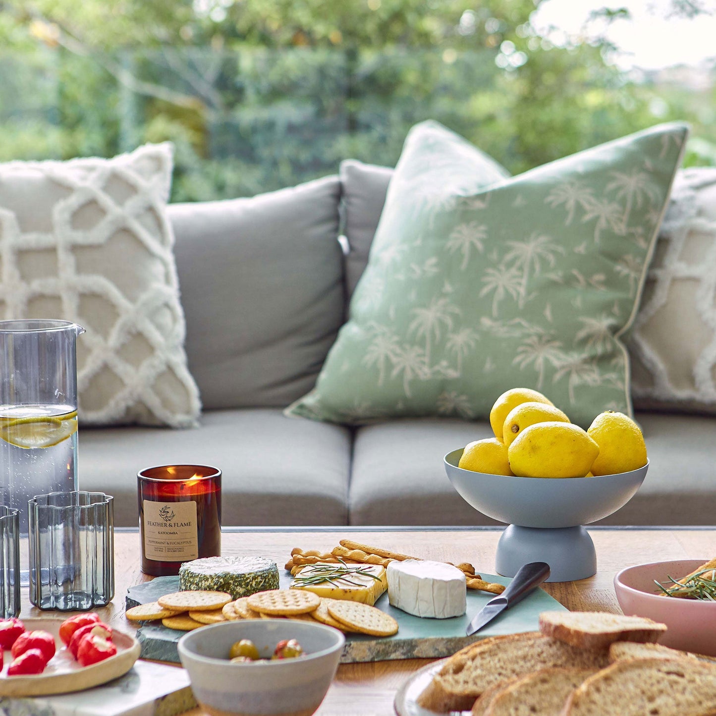 Cushion Cover-Boho Textured Single Sided-Lattice-50cm x 50cm