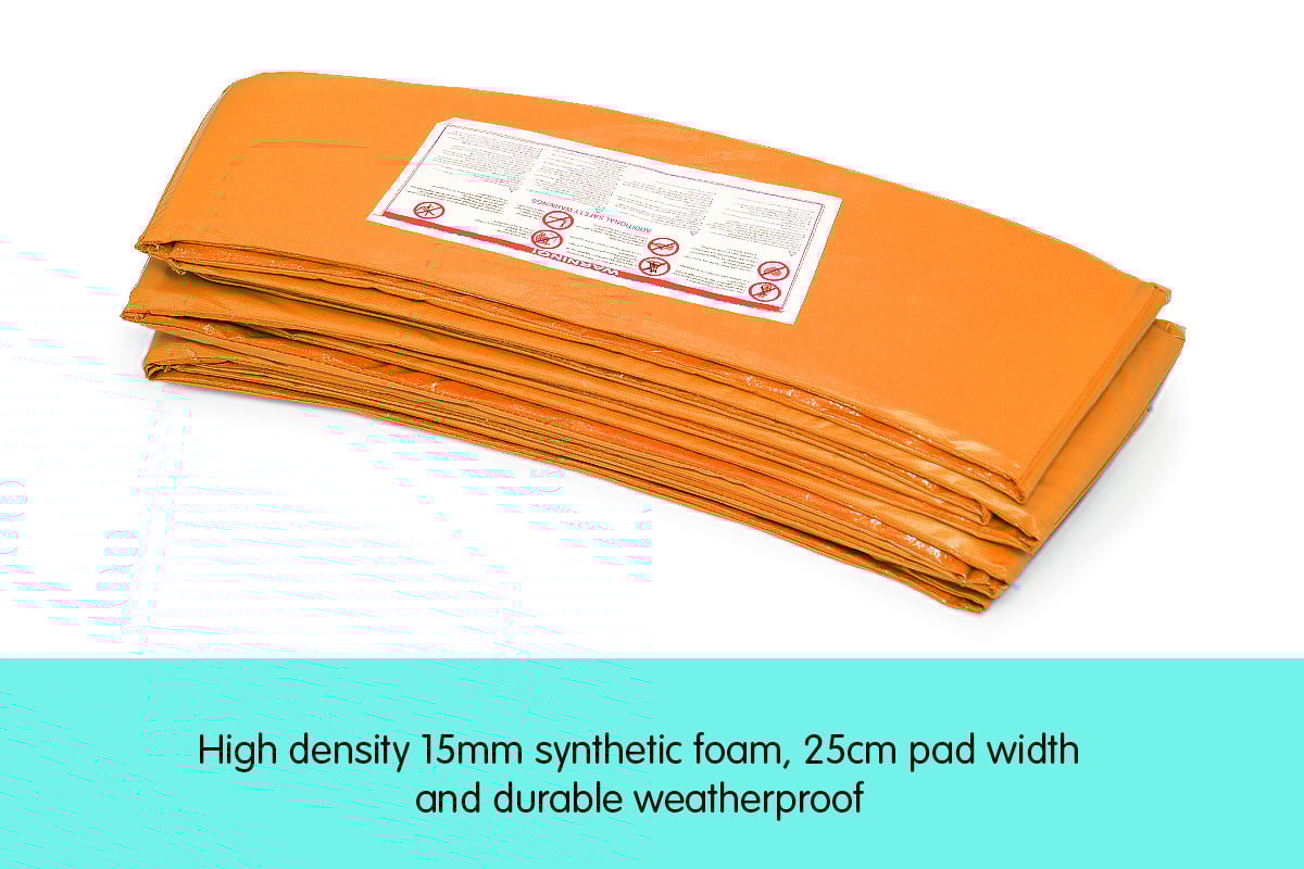 Kahuna 10ft Trampoline Replacement Pad Round - Orange