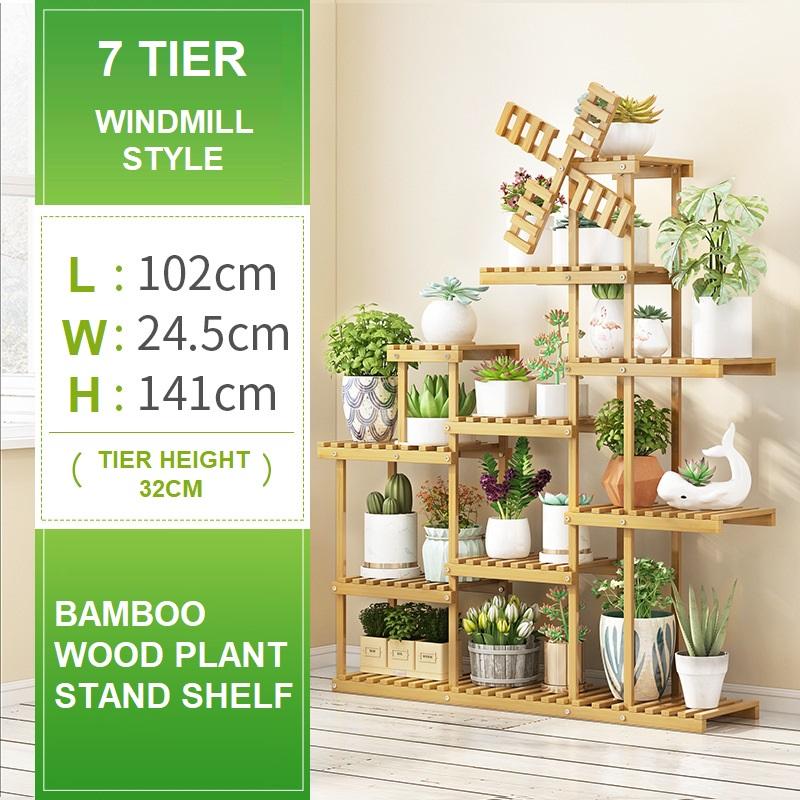 5/6/7 Professional Plant Stand Supplier Multi Tier Flower Rack for Indoor Outdoor