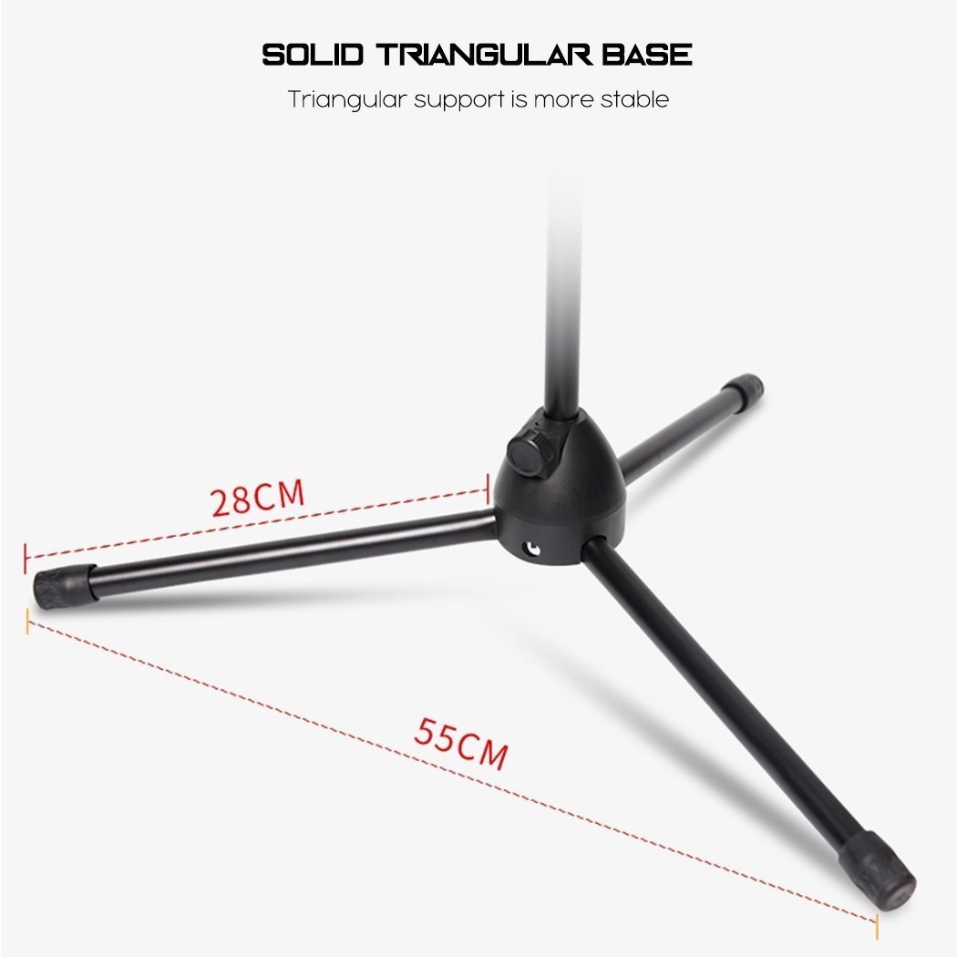 Universal Tripod Floor Stand Adjustable Gooseneck Holder 4-12.9 inch Tablet iPad iPhone