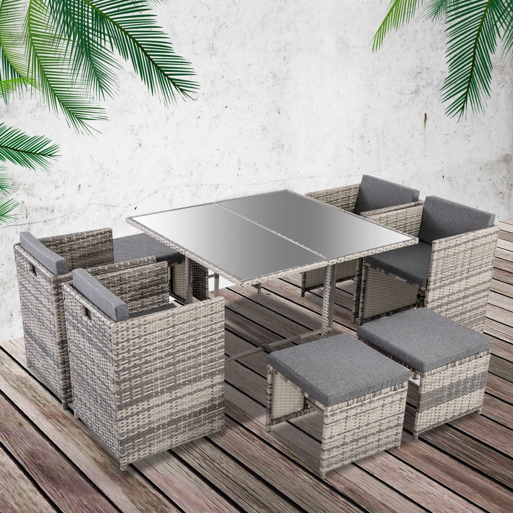 Horrocks 8 Seater Outdoor Dining Set – Grey