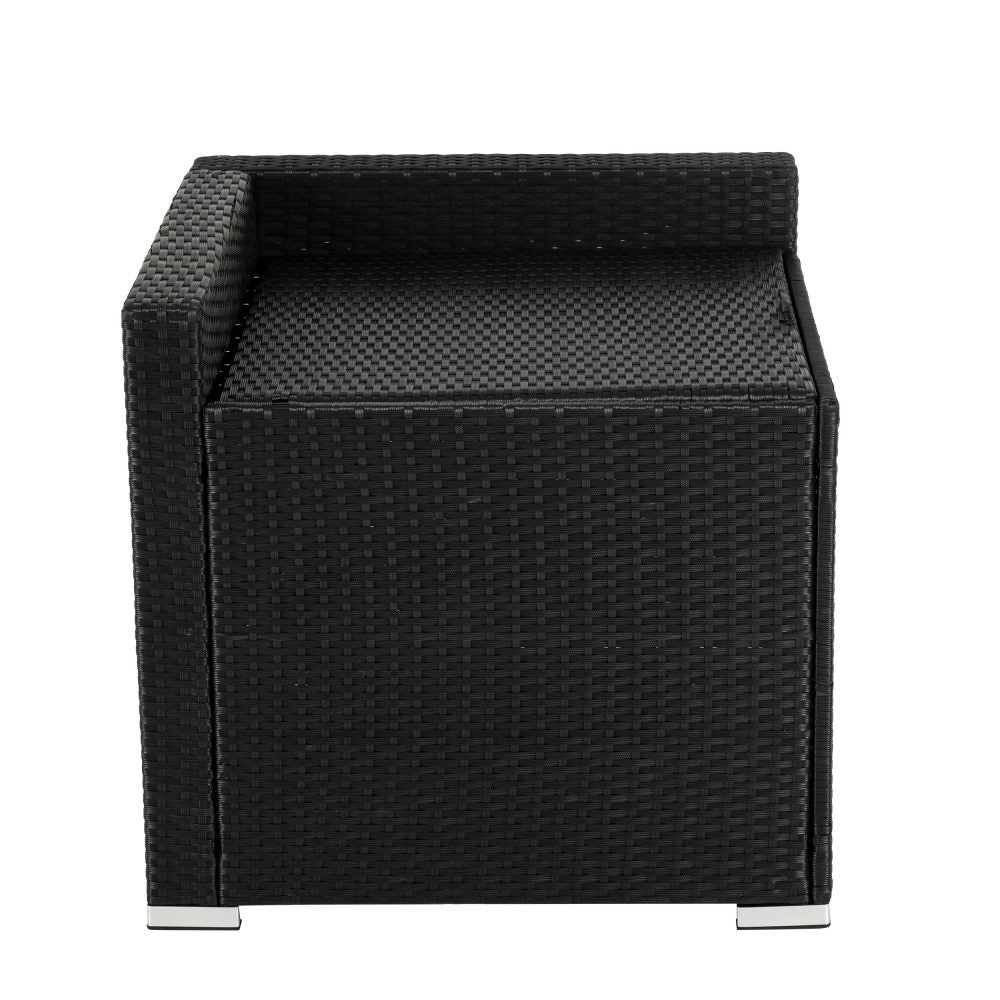 8PCS Outdoor Furniture Modular Lounge Sofa Lizard – Black