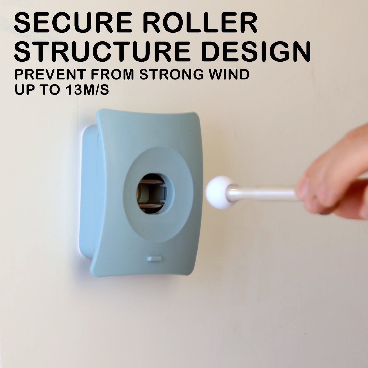 Catchhole Blue Door Stopper Wall Mount Door Stop Adhesive Catch Hole Advanced