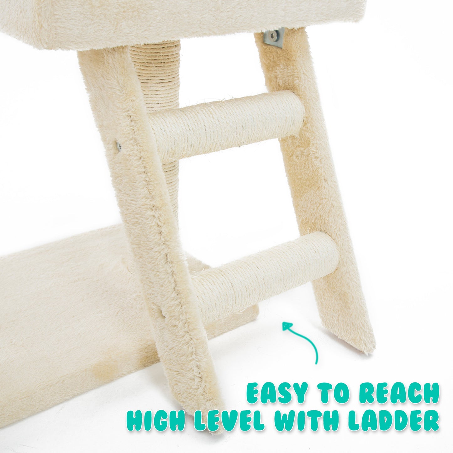 Paw Mate 100cm Beige Cat Tree Atacama Multi Level Scratcher